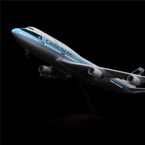  24-Hours 18” Collection Model Airplane Statue Scale 1 130 Airplane Model American Airlines Boeing 787 with LED Light(Touch or Sound Control) for Decoration or Gift