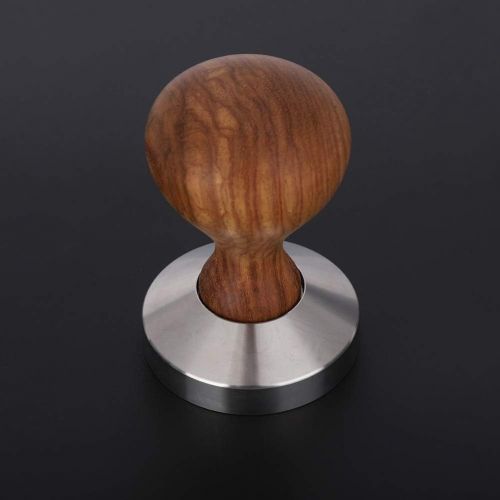  Fdit Practical Rosewood Handle Coffee Tamper and Base (53mm)