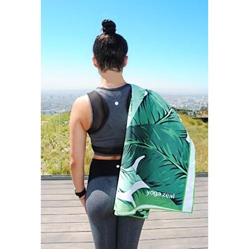  Yoga Zeal Hot Yoga Mat Towels Non-Slip Yoga Towel, Non Toxic, Lightweight, Durable and Uniquely Designed
