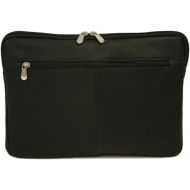 Piel Leather 15 Inch Zip Laptop Sleeve, Black, One Size