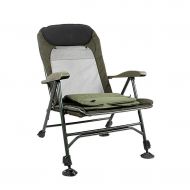 NISHANG Folding Camping Chair, Portable Fishing Chair, Heavy Camping Recliner, Adjustable Leg Folding, Office Lunch Break Lazy Chair, Suitable For Outdoor Travel Camping Fishing Beach Chai