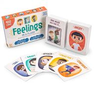 [아마존베스트]Brybelly Feelings in a Flash - Emotional Intelligence Flashcard Game - Toddlers & Special Needs Children - Teaching Empathy Activities, Coping & Social Skills - 50 Scenario Cards,