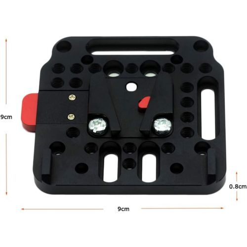  [아마존베스트]WEIHE V-Lock Assembly Kit Female V-Dock Male V-Lock Quick Release Plate for V-Mount Battery