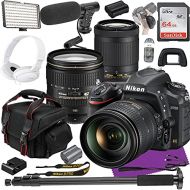 Nikon Intl Nikon D750 FX-Format Digital SLR Camera 2 Lens Kit with 24-120mm f/4G + 70-300mm f/4.5-6.3G VR Lens + Video Creator Bundle