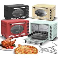 [아마존베스트]-Service-Informationen Turbotronic/Retro Mini Oven with Air Circulation / 45 L / Black, Red, Blue, Beige / 2000 W / Mini Oven / Pizza Oven / Grill (Beige)