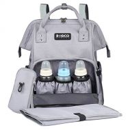 Baby Diaper Bag Backpack, Rodco Global Multi-Function, Durable, Waterproof Diaper Organizer Maternity Bag with Changing Pad, Stroller Straps for Mom and Dad, Grey