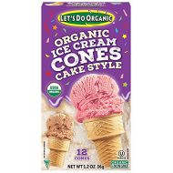 Lets Do Organic Ice Cream Cones, 12-Count Boxes (Pack of 12)