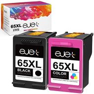 ejet Remanufactured 65XL Ink Cartridge Replacement for HP 65XL 65 XL N9K04AN High Yield for Envy 5055 5052 5058 DeskJet 3755 2655 2622 2624 2652 3720 3752 3721 3722 3758 Printer Tr