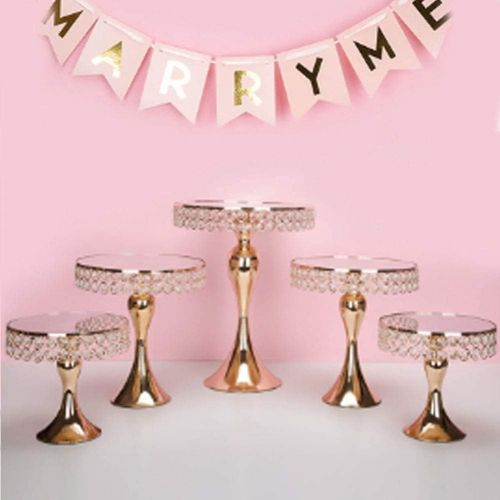  2013Newestseller Cupcake Stands, 3 Pcs Mermaid tail Crystal Cake Stands Set Cake Holder Mirror Cupcake Stand Cake Dessert Holder with Pendants and Beads,Wedding Birthday Baby Showers Dessert Cupcak