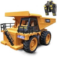 SXDYJ Remote Control Dump Truck RC Truck Construction Vehicle Truck Toys with Rechargeable Battery for 3-8 Years Old Toddlers Kids Boys and Girls