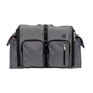 JuJuBe Clone Multi-Functional Crossbody Messenger/Diaper Dad Bag, XY Collection - Gray Matter