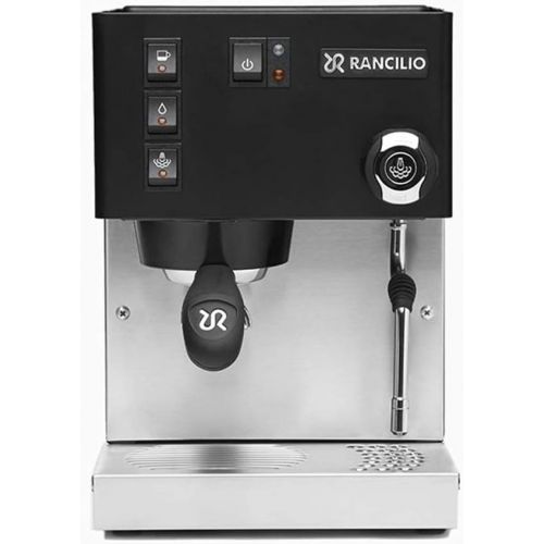  Rancilio Silvia Espresso Machine with Iron Frame and Stainless Steel Side Panels, 11.4 by 13.4-Inch (Updated Black - 2020 Version)