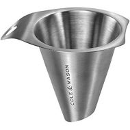 COLE & MASON Salt and Pepper Funnel, Stainless Steel