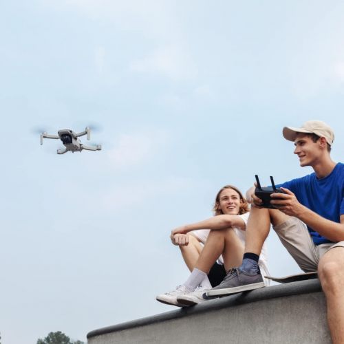 디제이아이 DJI Mavic Mini Fly More Nano Drone Combo (Grey) 3 Batteries + Multi Charger Set 12MP Camera 2.7K Video Recording Up to 30 Mins of Flight Time