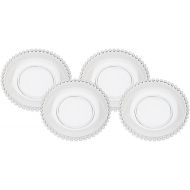 [아마존베스트]Godinger Chesterfield Glass Dessert Plates, Set of 4