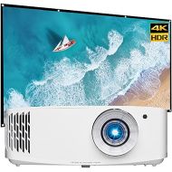 Optoma UHD50X 4K UHD DLP Projector with High Dynamic Range Bundle with Minolta 120 Home Theater Projector Screen 16:9 Indoor Outdoor Folding with Mount Hooks