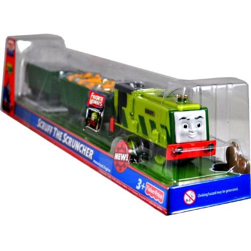  Thomas & Friends Thomas and Friends Favorite Moments Series As Seen On Wobbly Wheels & Whistles Trackmaster Motorized Railway Battery Powered Tank Engine 3 Pack Train Set - Scruff the Scruncher wit