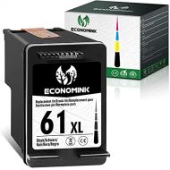 Economink Remanufactured Ink Cartridge Replacement for HP 61XL 61 XL Black Used in Envy 4500 4502 5530 DeskJet 2512 1512 2542 2540 2544 3000 3052a 1055 3051a 2548 OfficeJet 4630 Pr