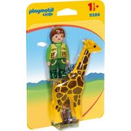 Playmobil 9380 1.2.3 Zookeeper with Giraffe