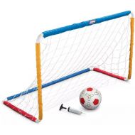 Little Tikes Easy Score Soccer Set Game Outdoor Toys for Backyard Fun Summer Play - Goal with Net, Ball, and Pump Included - Lawn Activities for Kids, Toddlers, Boys Girls Ages 2+