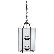 Sea Gull Lighting 5233-782 6-Light Hall and Foyer Fixture, Clear Glass Panels and Heirloom Bronze