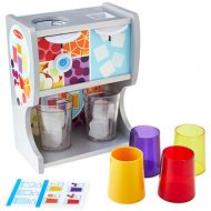 Melissa & Doug 19300 Wooden Drink Cups, Juice Inserts, Ice Cubes (10 Pcs) Thirst Quencher Dispenser,
