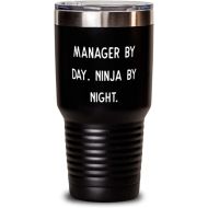 DABLIZ GROUP INTERNATION TRADING LLC Useful Manager, Manager by Day. Ninja by Night, Birthday 30oz Tumbler For Manager