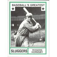 Autograph Warehouse Rogers Hornsby Baseball Card (St. Louis Cardinals) 1982 TCMA Greatest Sluggers #21