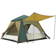 JTYX 3-4 Person Automatic Pop-up Tent with Porch Camping Tent for Family Portable Cabana Tent for Outdoor Camping Hiking Fishing