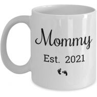 [아마존베스트]Love This Mug Mommy Est 2021 Mug - Pregnancy Gift For First Time Mom Mother - Expectant Parents 11oz Coffee Cup