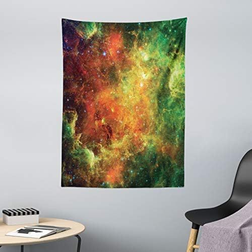  Marke: ABAKUHAUS ABAKUHAUS Weltraum Wandteppich Farbvoller Nebula eine Big Bang Galaxie Weltraum Mit Sternen und Himmelskoerpernaus Weiches Mikrofaser Stoff 110x150cm Klare Farben Wand Dekoration Me