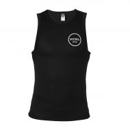 ONeill Xcel 1mm Axis Pullover Vest Wetsuit, All Black with Silver Ash Logos