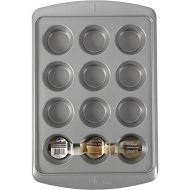 Wilton Ever-Glide Muffin Pan, Enjoy Warm homemade Muffins Right Out of Your Oven, Great for Cupcakes, Roasted Veggies, Shredded Potato Egg Cups and More, 12 Cup: Kitchen & Dining