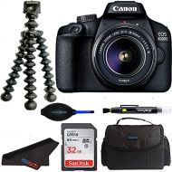 Canon EOS 4000D DSLR Camera w/Canon EF-S 18-55mm F/3.5-5.6 III Zoom Lens + Pixibytes Intermediate Bundle (International Version)