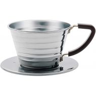 Kalita Stainless Steel Wave 155 Coffee Dripper, Size, Silver