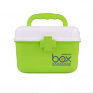 WCJ Green Household Medicine Box First Aid Small Medicine Box Family Medical Box Medicine Storage Box Portable Portable Children Medicine Box (Size : S)