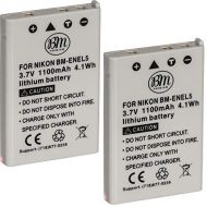BIG MIKES ELECTRONICS BM Premium 2-Pack of EN-EL5 Batteries for Nikon Coolpix P80, P90, P100, P500, P510, P520, P530 Digital Camera