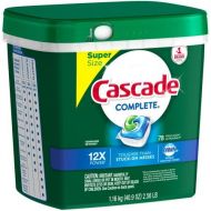 Cascade Complete ActionPacs Dishwasher Detergent, Fresh Scent, 78 Count (4 Pack(78 Count))