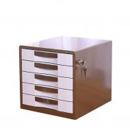 ZCCWJG File Cabinet, Metal Locker Desk Storage Box Lockable Data Cabinet 5 Layers (Size: 300 350 308mm) (Color : B)