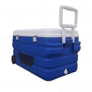 LIYANBWX Portable 40L / 90L Mini Fridge Wheeled Cooler Chiller and Warmer -Ideal for Home Bedrooms Offices Camping Car Caravan  Comes with Handle and Skylight （Blue）