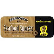 Brunswick BRUNSWICK Golden Smoked Boneless Herring Fillet Seafood Snacks, High Protein Food, Keto...