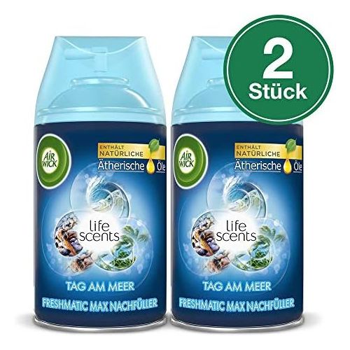  Airwick Air Wick Freshmatic Max Automatisches Duftspray Nachfueller, Tag am Meer, 2er Pack (2 x 250 ml)