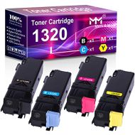 MM MUCH & MORE Compatible Toner Cartridge Replacement for Dell 1320c 310 9058 310 9060 310 9062 310 9064 to use for Color Laser 1320c Printer High Yield (4 Pack, Black, Cyan, Magen