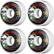 Powell-Peralta Mike McGill Skull and Snake White/Black Skateboard Wheels - 58mm 103a (Set of 4)