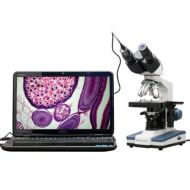 [아마존베스트]AmScope 40X-2500X LED Digital Binocular Compound Microscope w 3D Stage + 5MP USB Camera