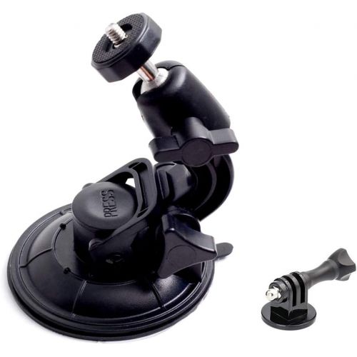  AxPower Car Suction Cup Mount for GoPro Hero 4 5 6 7 8 Black/Session, AKASO/Campark/YI Action Camera