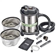 PowerSmith PAVC102 10 Amp 4 Gallon All In One Ash and Shop Vacuum/Blower with 10 Hose, Brush Nozzle, Pellet Stove Hose, 16 Power Cord, 1 1/4 Adapter, and 2 Filters, Silver