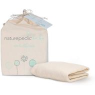 Naturepedic Organic Crib Mattress Cover - Skin Friendly, Breathable & Absorbent Crib Mattress Protector - Removable Mattress Pad for Baby and Toddler Bed - Fitted Ivory