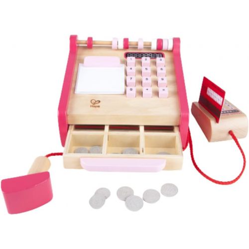  Hape Checkout Wooden Register Pretend & Play Role Play Set with Accessories