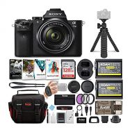Sony Alpha a7II Mirrorless Digital Camera with 28-70mm Lens, Photo Software, Accessory Kit, SanDisk 128GB SD Card, Battery and Dual Charger, Spider Tripod and 6 Feet HDMI Cable Bun